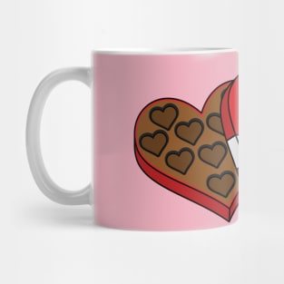 Valentine's Day Heart Chocolate Box Mug